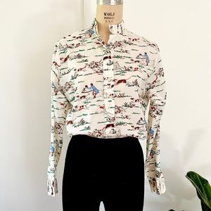 Women's vintage brand Ratcatcher sportswear blouse. Size 36.